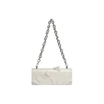 PESASRIE PU Handbag, Shoulder Bag Women's White