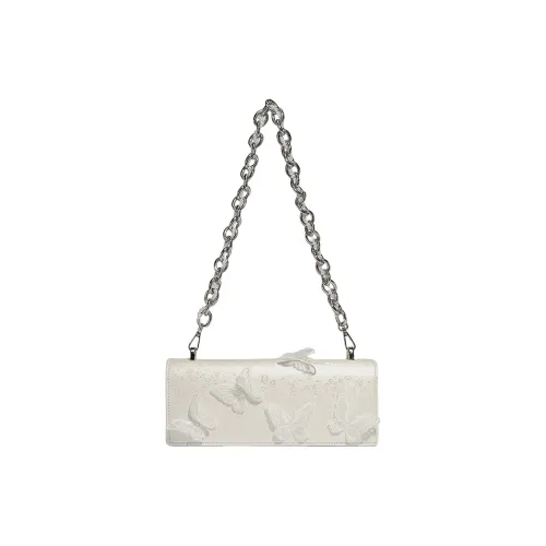 PESASRIE PU Handbag, Shoulder Bag Women's White