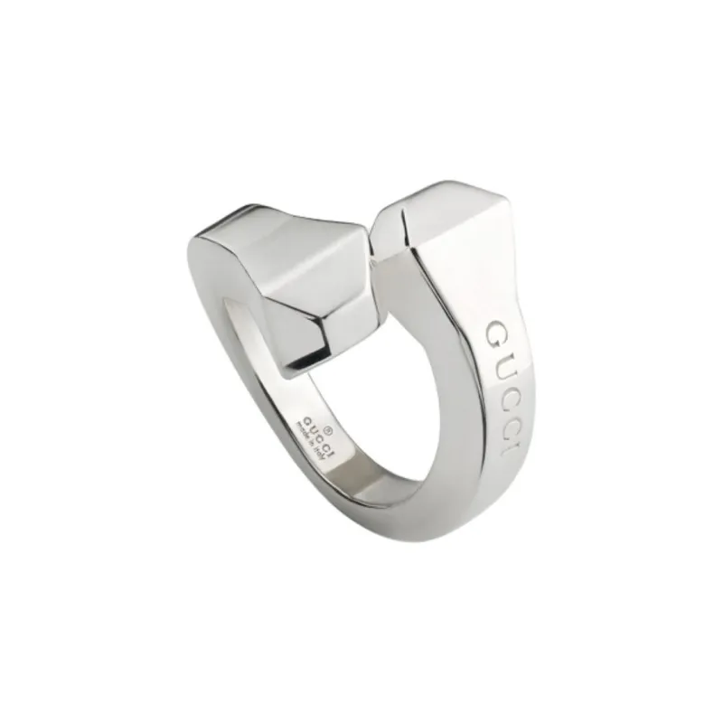 GUCCI 925 Sterling Silver Rings Unisex Silver-2