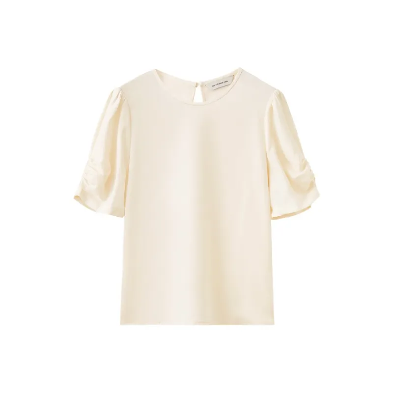 SHUIYUNJIAN Shirts Women's Beige Apricot-0