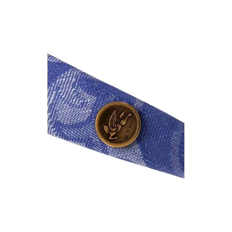 ETRO Jacquard Denim Headband-1