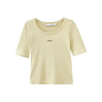 SHUIYUNJIAN T Shirts Women's Champagne Yellow