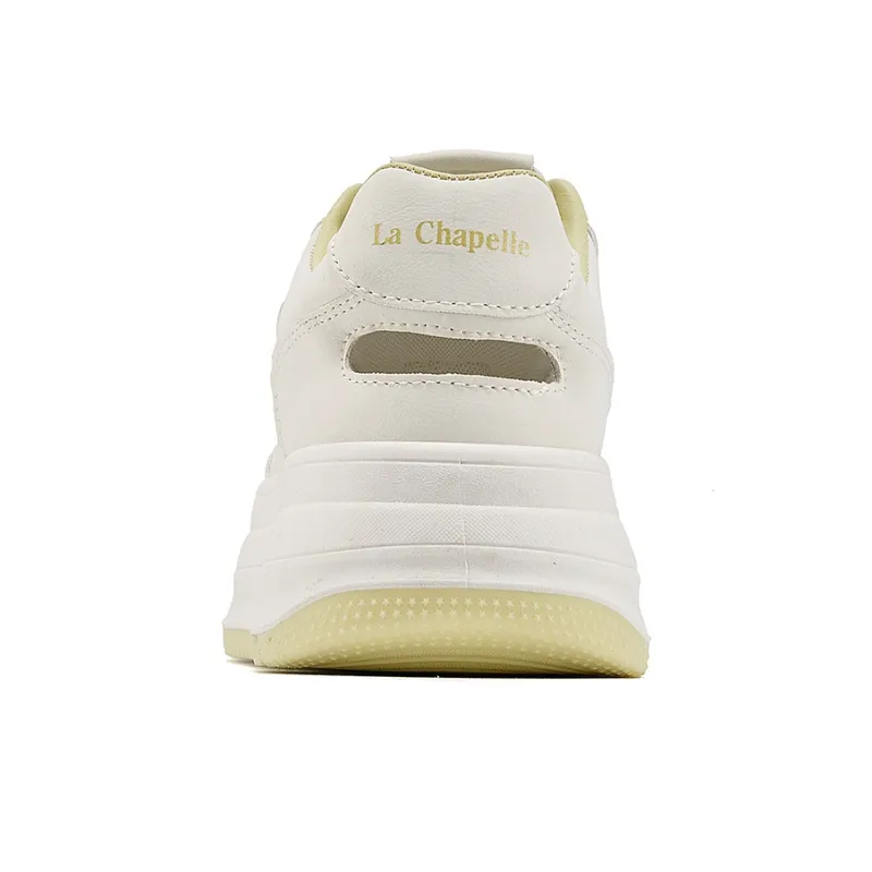 La Chapelle Low Top Skateboard Shoes Women's Beige Yellow-3
