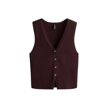 H&M Tank Tops Women's Burgundy
