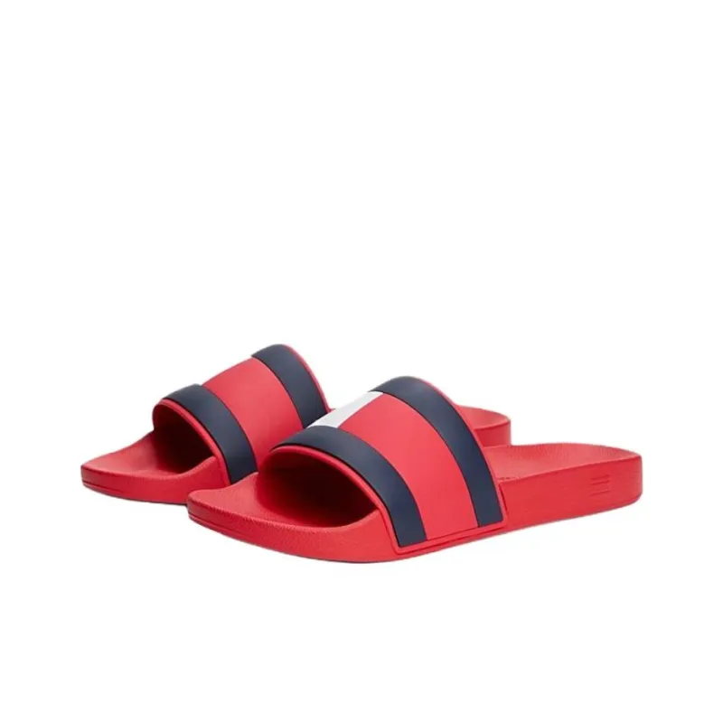 Tommy Hilfiger EVA Abrasion Resistant Slide Slippers Men's Red-2