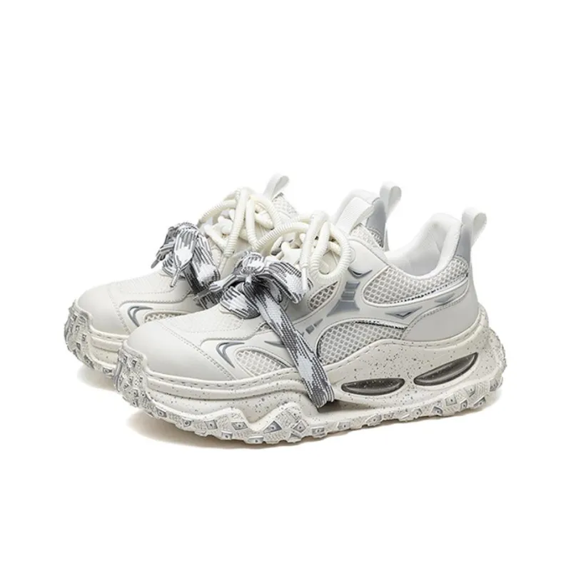 FAIRWHALE Casual Shoes Unisex Low Top White-3