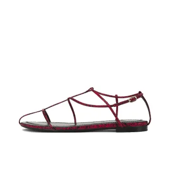 Jeffrey Campbell TRAWL Roman Sandals Women's Red Black