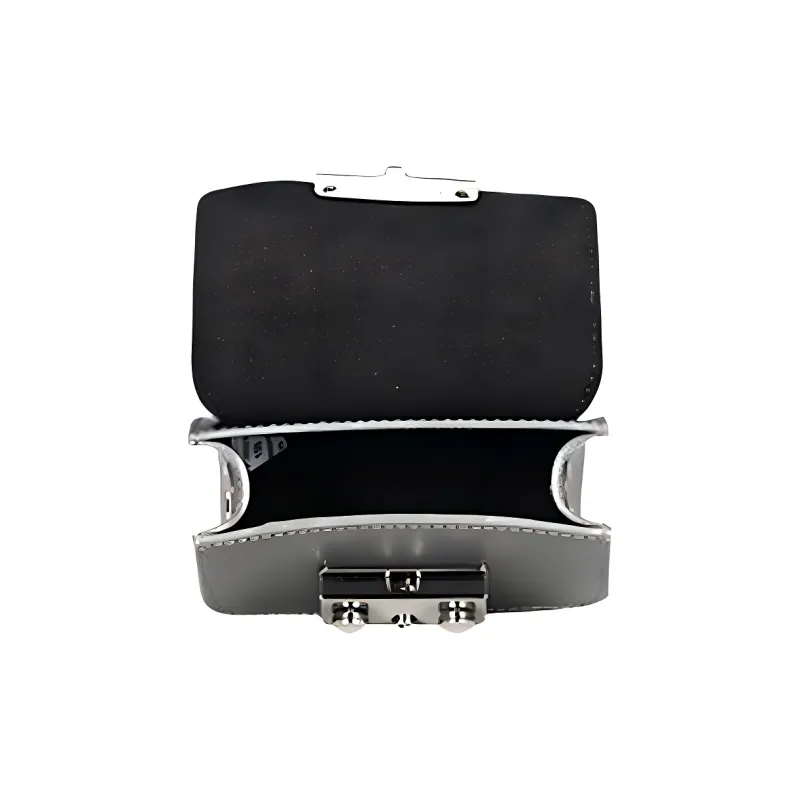 Furla Metropolis Collection Cow Leather Crossbody Bag, Shoulder Bag Mini Women's Dark Gray-3