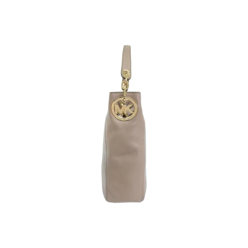 MICHAEL KORS Fulton Leather Handbag Regular Women's Beige-3