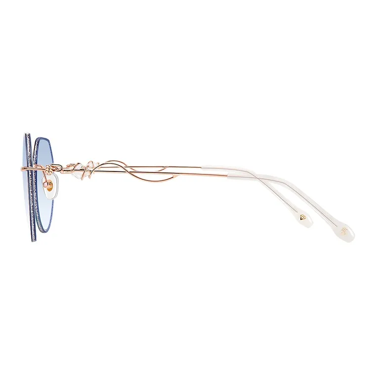 MUYKUY Metal Oval Sunglasses Women's-10