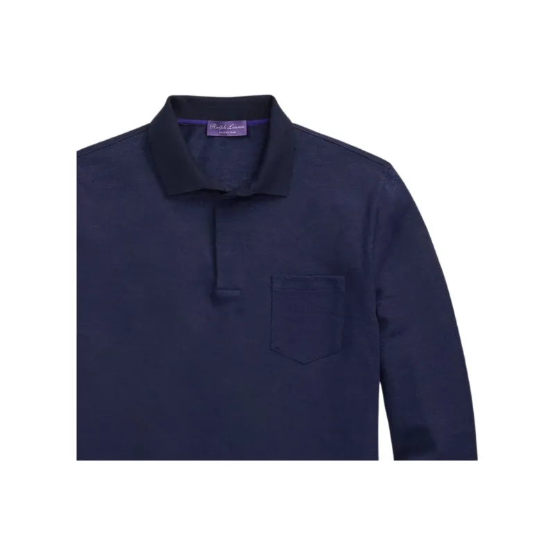 Ralph Lauren Purple Label Polo Shirt Men's Marine Blue-1