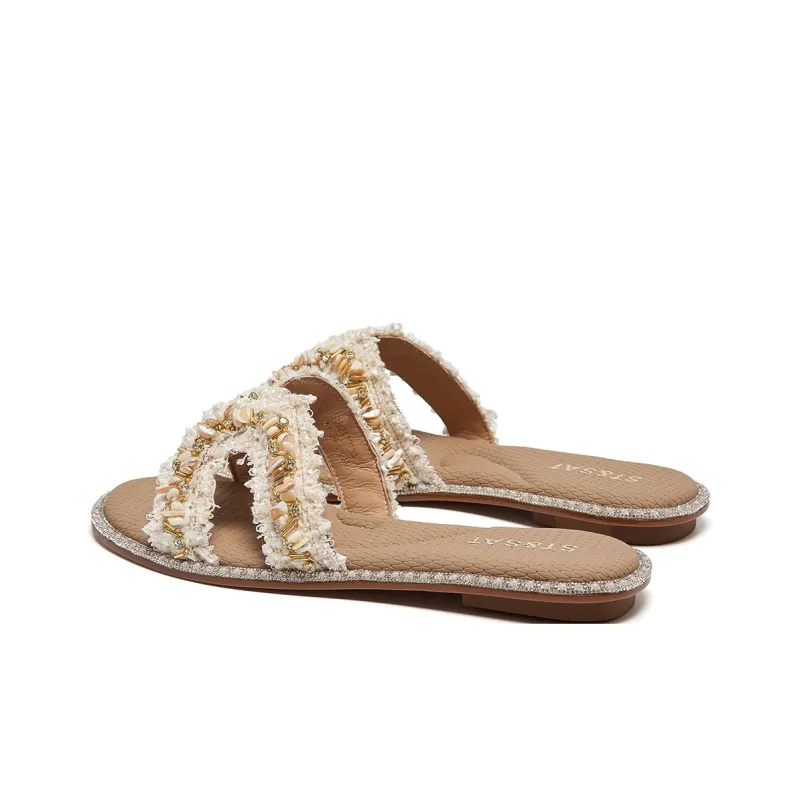 ST&SAT Odor Resistant Quick Dry Antibacterial Slide Slippers Women's-3