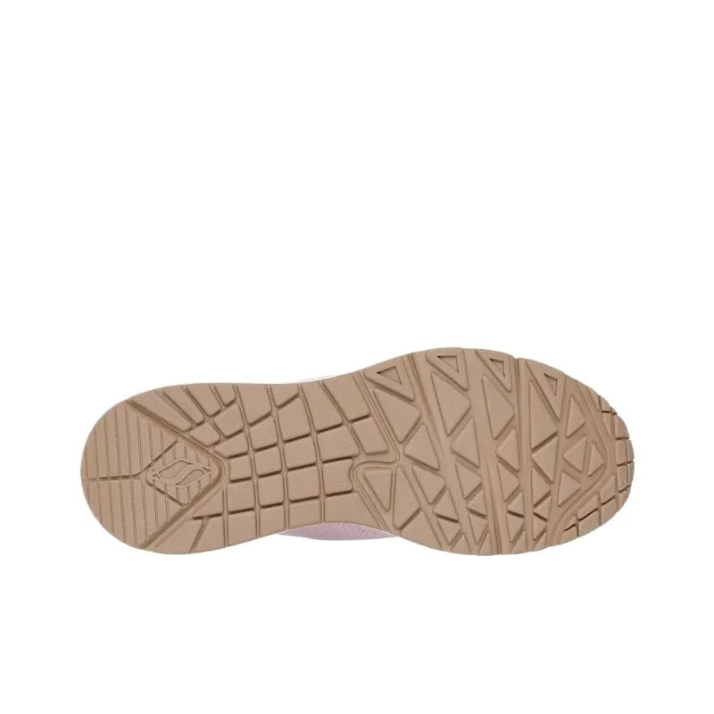Skechers Uno Wedge Kickin' Knit Low Top Casual Shoes Women's Pink-3