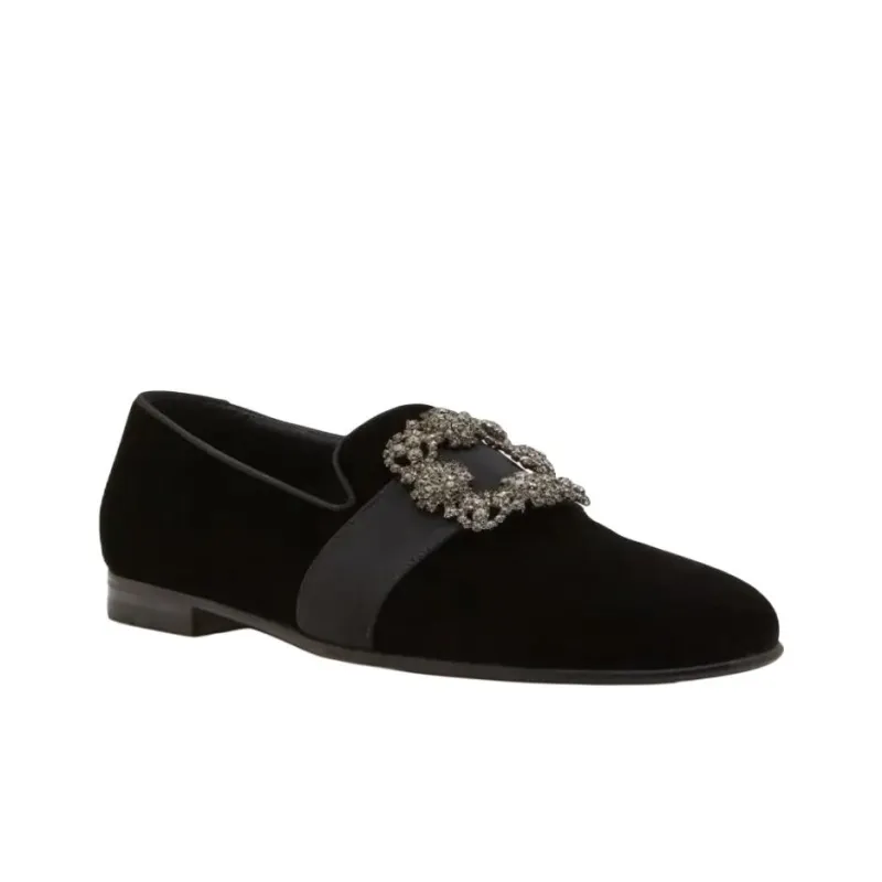 MANOLO BLAHNIK Carlton Casual Shoes Men's Black-2