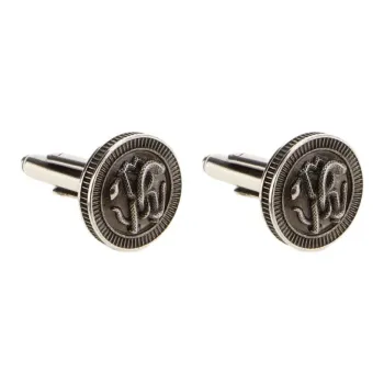 Roberto Cavalli Brass Cufflinks Unisex Black