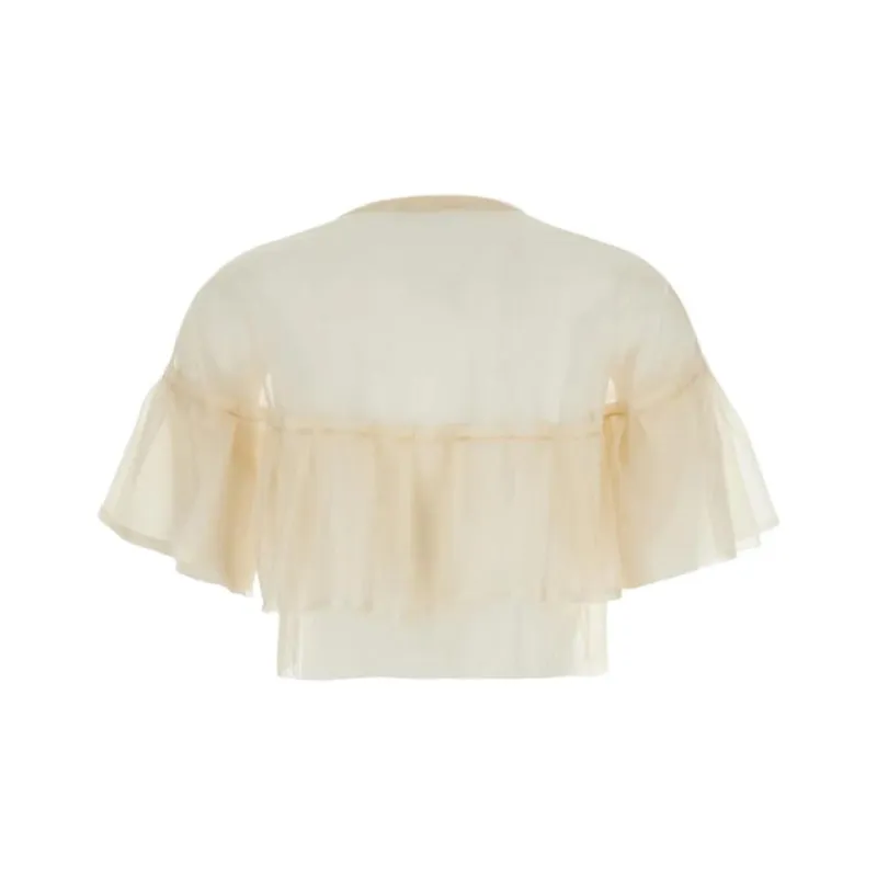 PHILOSOPHY DI LORENZO SERAFINI Crepe Crop Top-1