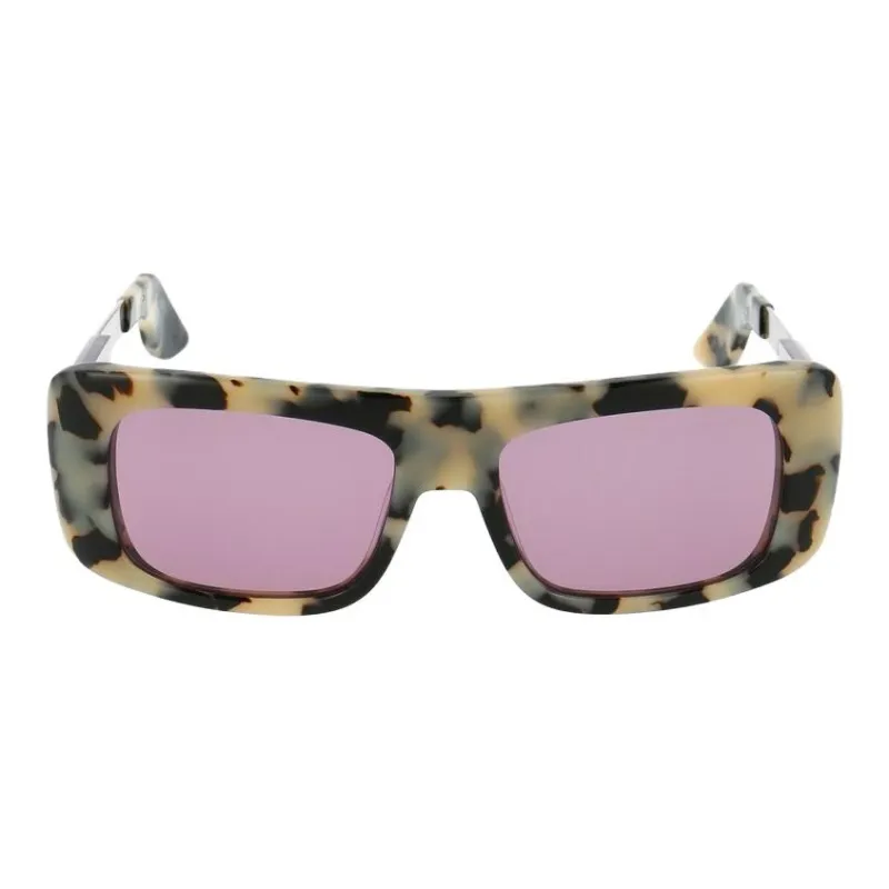 MARNI Acetate Rectangular Sunglasses Women's Tortoiseshell-1