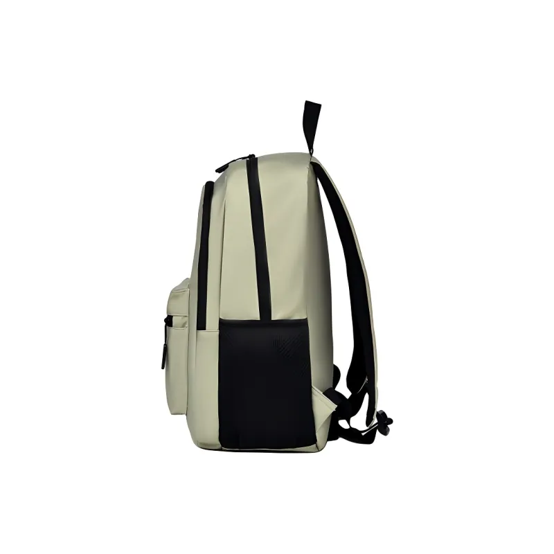 BEN SHERMAN Nylon Backpack Unisex Avocado Green/Gray/Light Gray-2