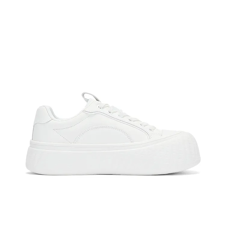 DAPHNE Lightweight Low Top Skateboard Shoes Women's White-2