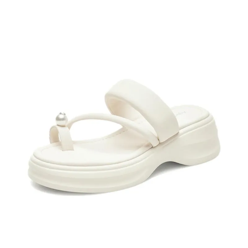 AGSDON Slide Slippers Women's Silver-8