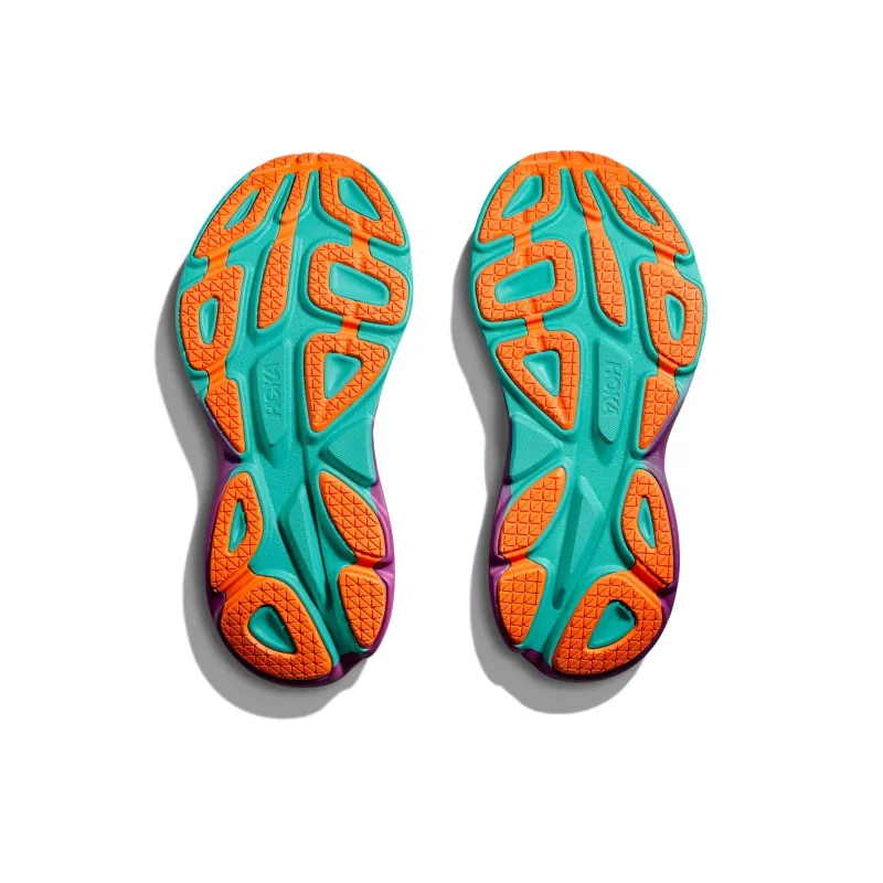 HOKA ONE ONE Bondi 8 Electric Aqua Black-4