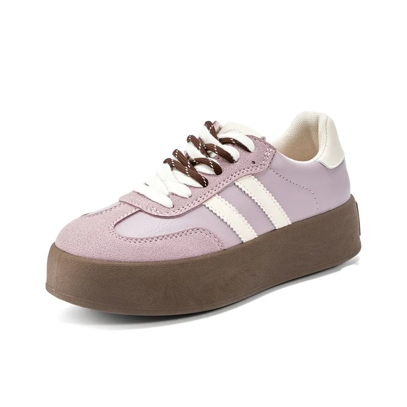La Chapelle Low Top Skateboard Shoes Women's Purple-0