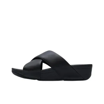 FITFLOP Slip Resistant Slide Slippers Women's Black
