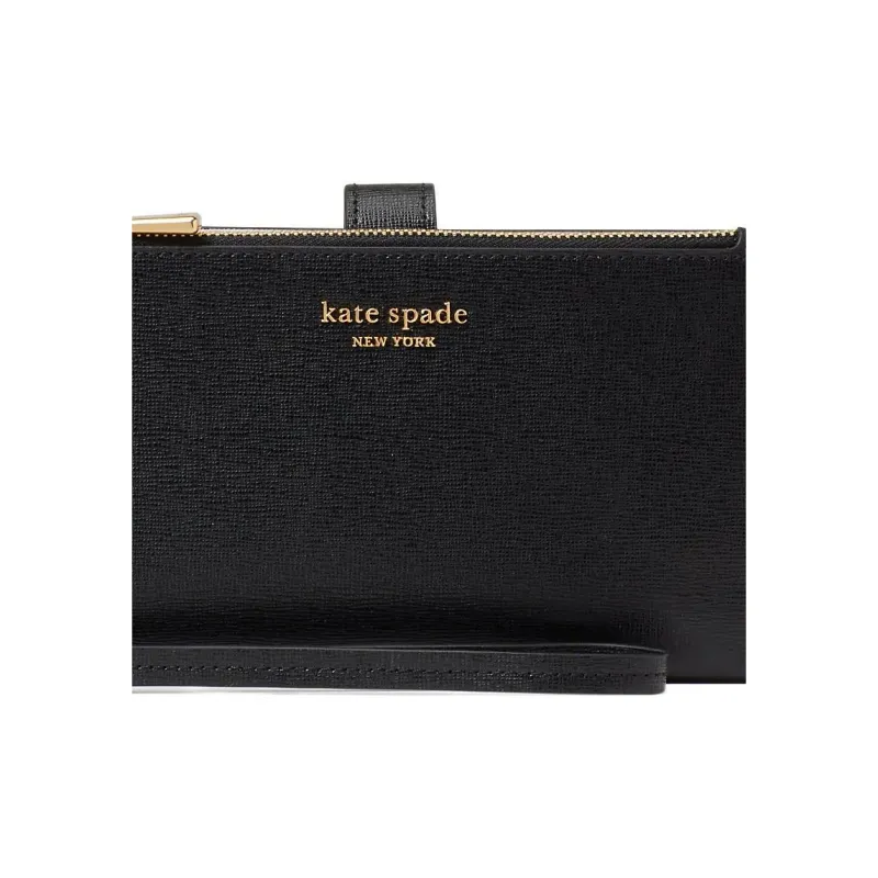 Kate Spade Leather Coin Purses Wallets Women's Black & White-3
