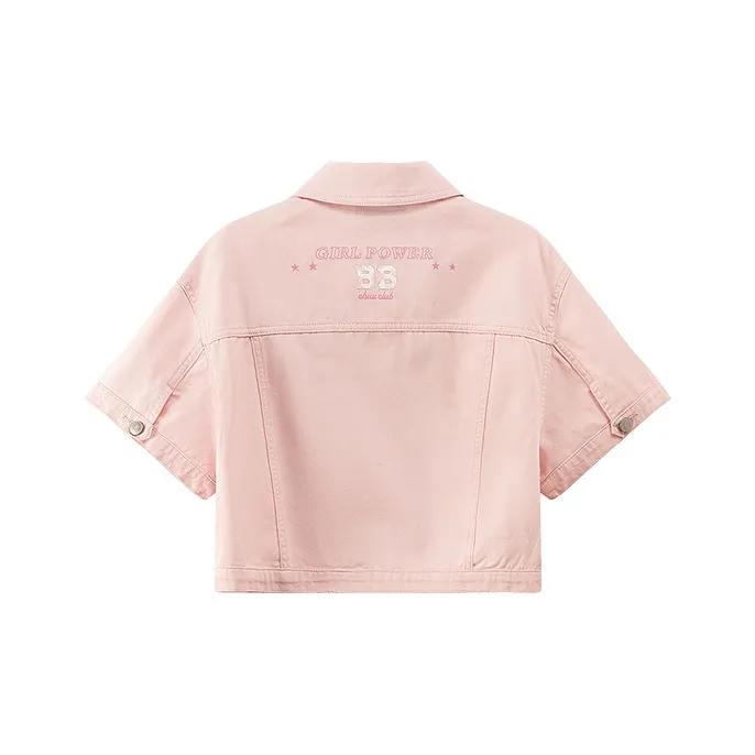 CHUU Cropped Coats Women's Light Pink-1