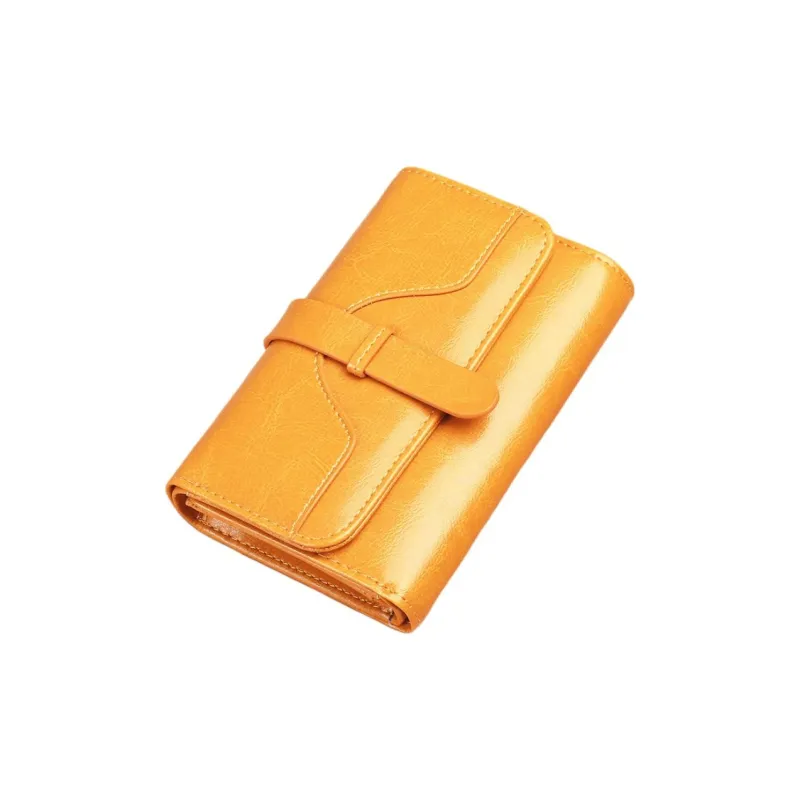 Gorora Cow Leather Wallet Regular Women's Multicolor-2