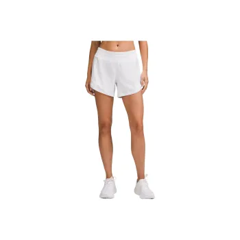 Lululemon Track That Mid Rise Lined Short Sports Shorts 5' Women's White White
