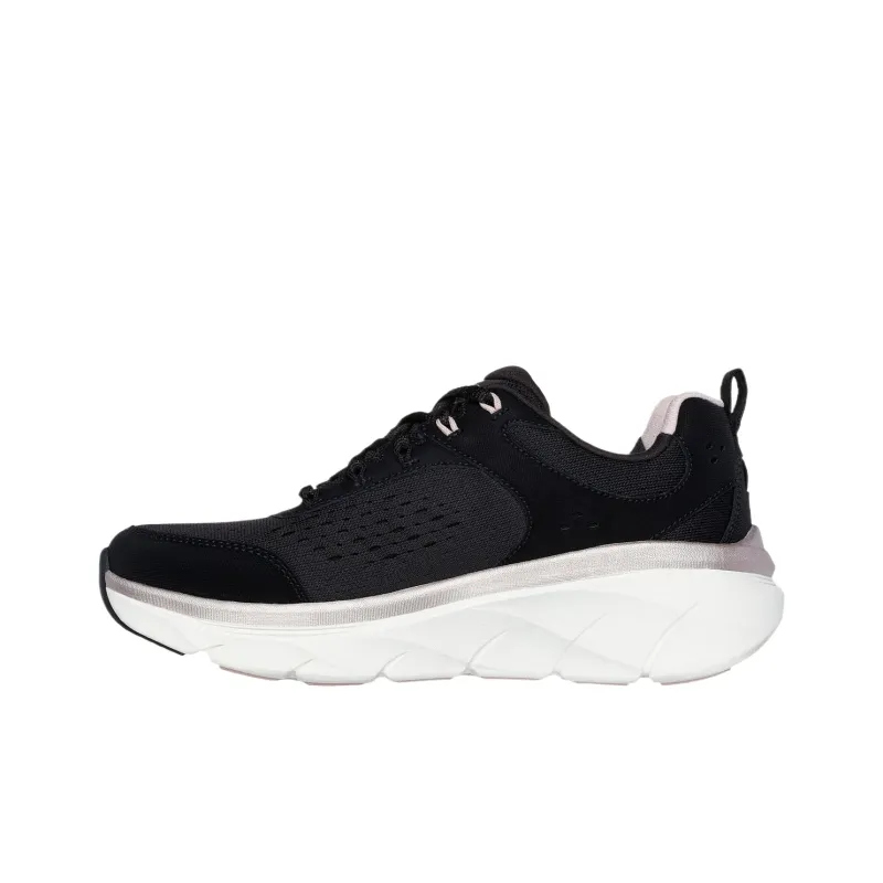Skechers Deluxe Walker Low Top Casual Shoes Women's Black-2
