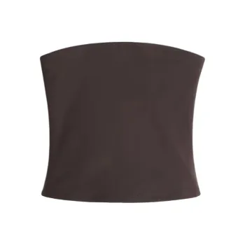 H&M Strapless Tops Women's Brown