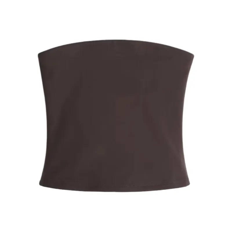 H&M Strapless Tops Women's Brown-0