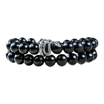 Blooming Petals Ebony Bracelets Unisex