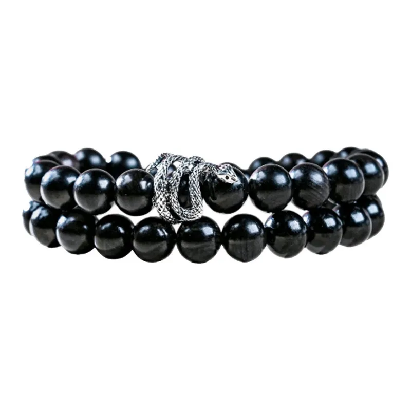 Blooming Petals Ebony Bracelets Unisex-0