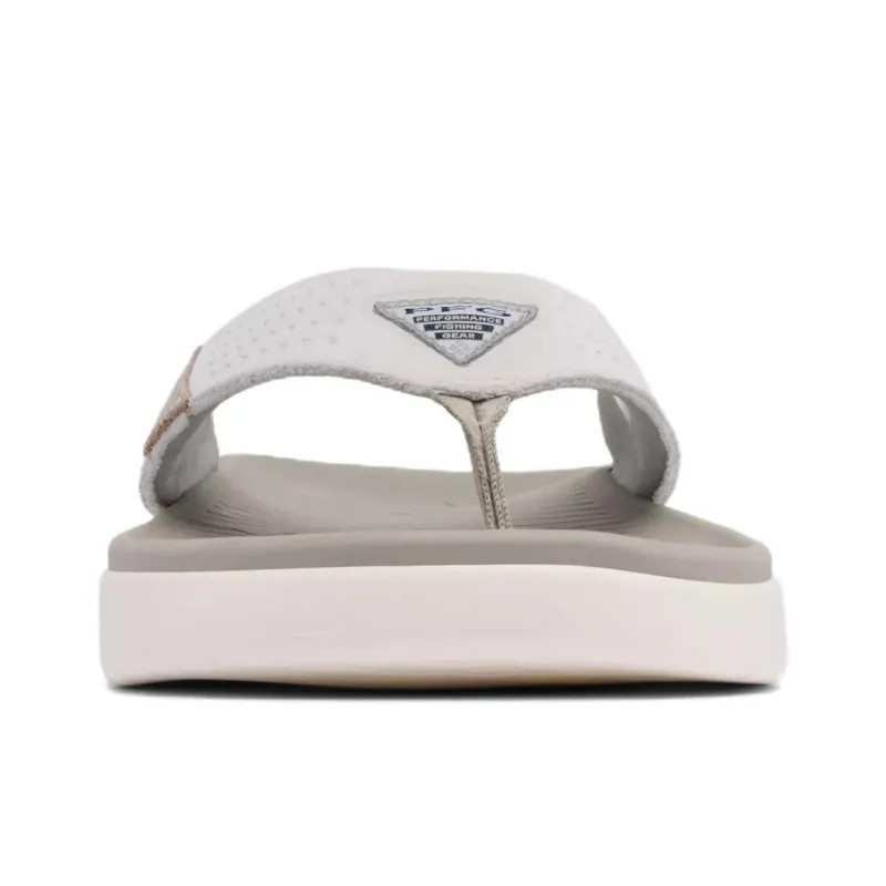 Columbia Slip Resistant Flip Flops Men's Silver Gray-2