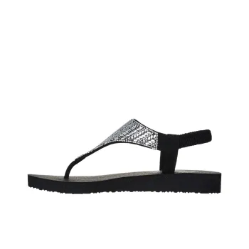 Skechers Meditation One Strap Sandals Women's Black
