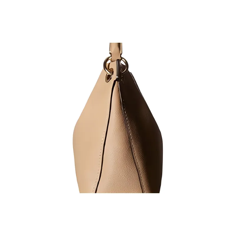 COACH Clarkson Leather Handbag Women's Milk Tea-4