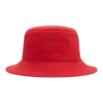 Burberry Cotton Bucket Hats Unisex Red