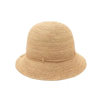 HELEN KAMINSKI Raffia Bucket Hats Unisex Yellow