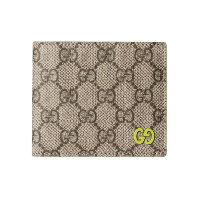 GUCCI Supreme Canvas Wallet Unisex Dark Brown-0