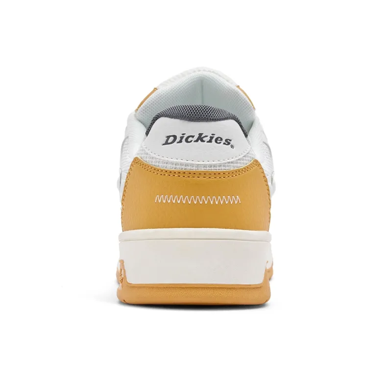 Dickies Low Top Skateboard Shoes Men's Earth Yellow White Gray-3