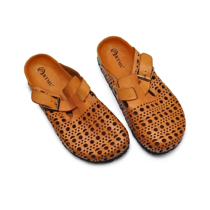 ARTMU Rubber Sole Closed Toe Slippers Women's-4