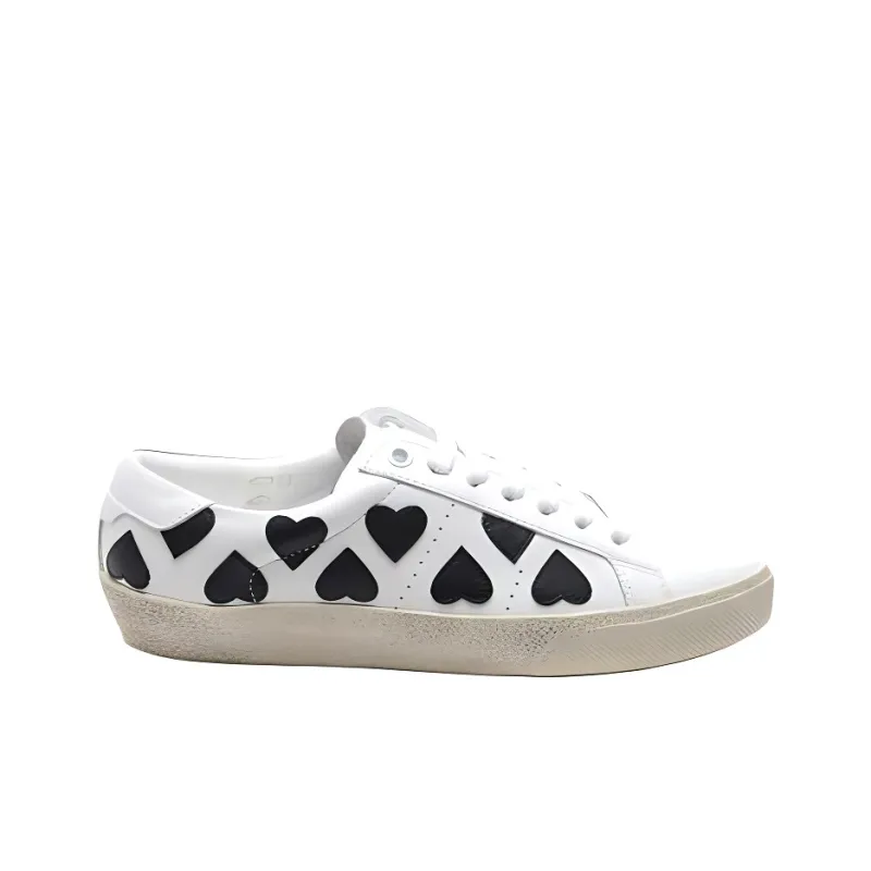 SAINT LAURENT Low Top Skateboard Shoes Women's White-1