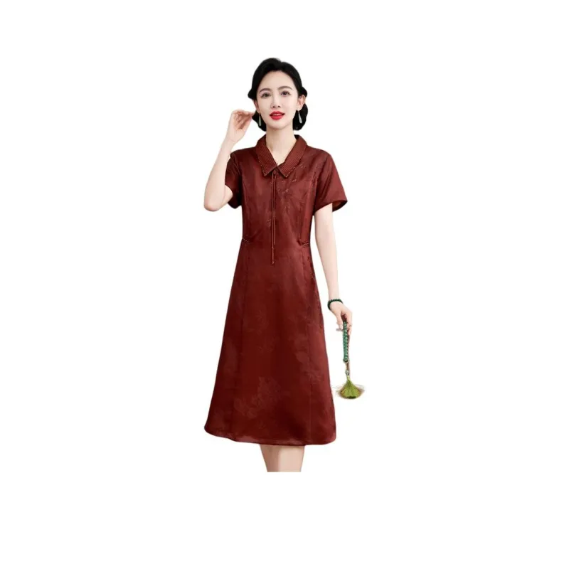 Yi Mengyuan Short Sleeved Dress Women's-0