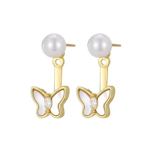 WAW Gold Plated Copper Earrings Women's