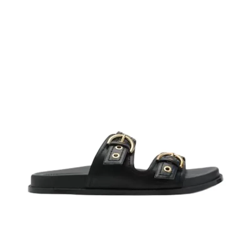 MANGO Abrasion Resistant Slide Slippers Women's Black-1