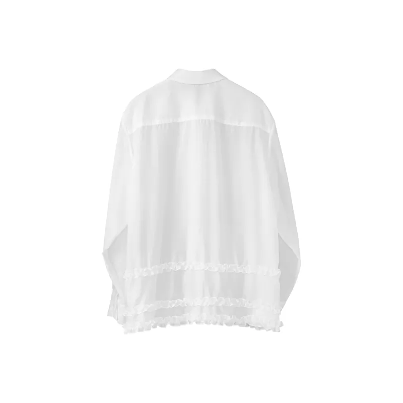 Fstudio Summer Korean Style Gauzy And Elegant Long Sleeved Shirt Women's-2