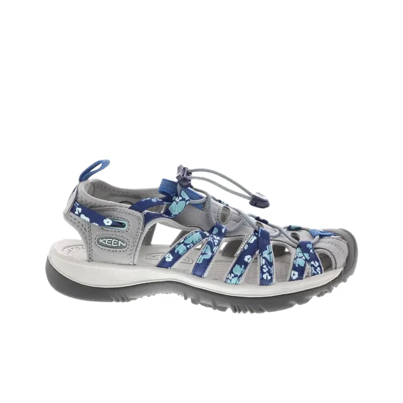 KEEN Whisper Series Slip Resistant Waterproof And Breathable Abrasion Resistant River Trekking Shoes Women's Gray Blue-2